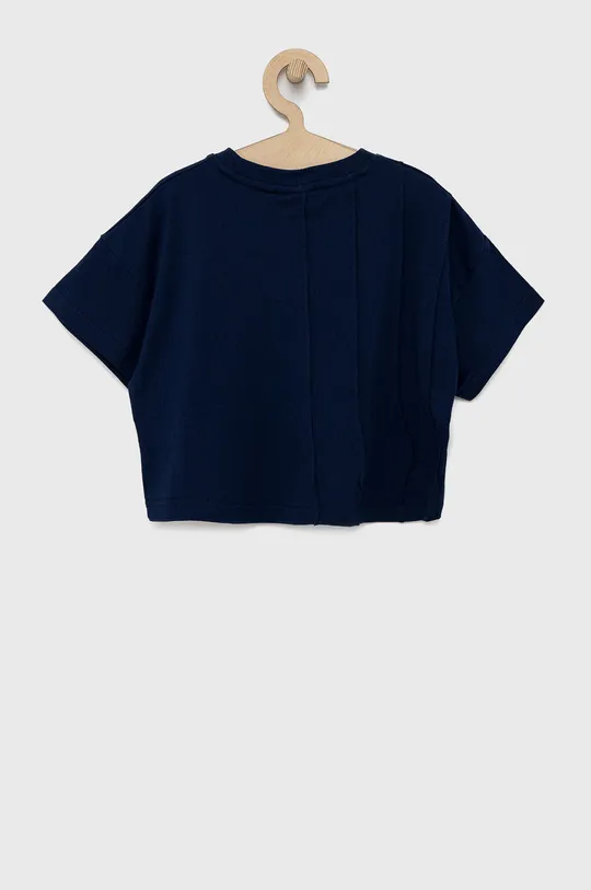 Otroška bombažna kratka majica Fila mornarsko modra