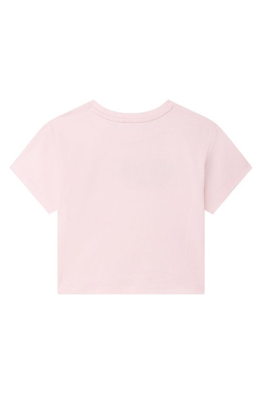 Michael Kors bombažna otroška majica pastelno rožnata
