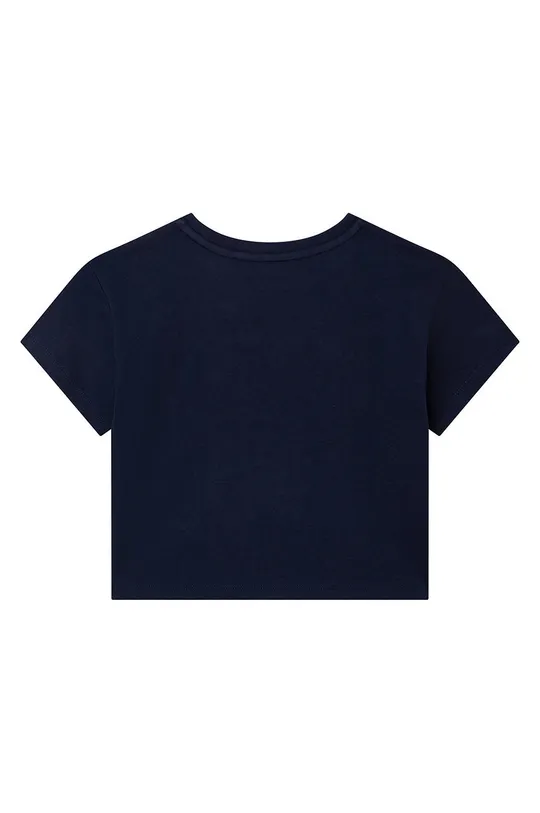 Otroška bombažna kratka majica Michael Kors mornarsko modra