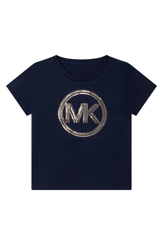 granatowy Michael Kors t-shirt bawełniany dziecięcy R15113.114.150 Dziewczęcy