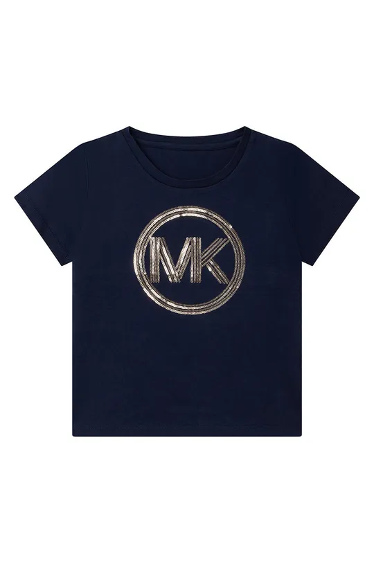 тёмно-синий Детская хлопковая футболка Michael Kors Для девочек
