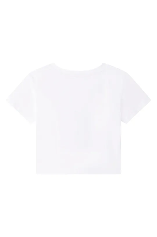 Michael Kors t-shirt bawełniany dziecięcy R15114.102.108 biały