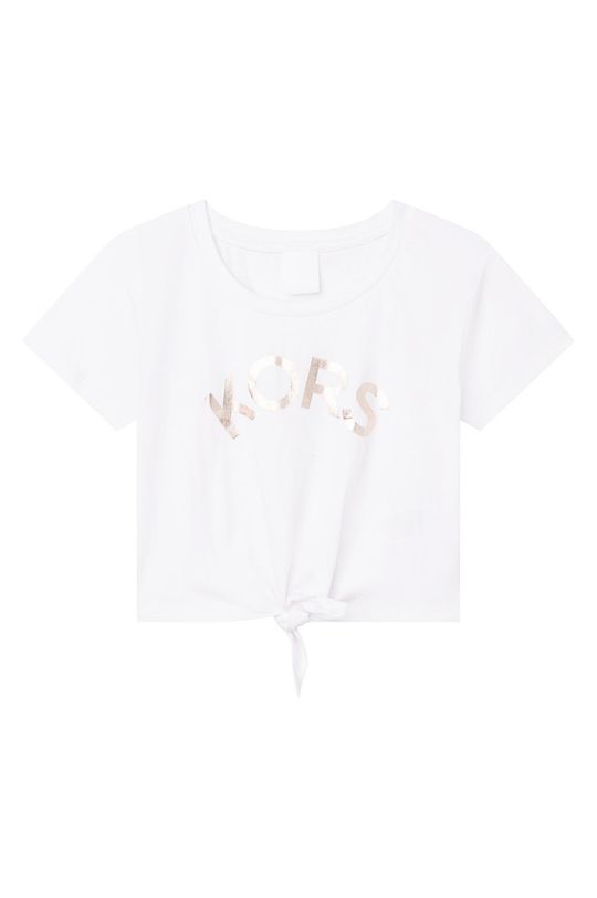 alb Michael Kors tricou de bumbac pentru copii De fete