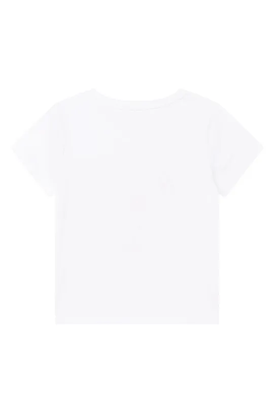 Michael Kors t-shirt bawełniany dziecięcy R15117.102.108 biały