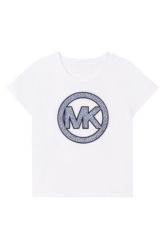 granatowy Michael Kors t-shirt bawełniany dziecięcy R15117.102.108 Dziewczęcy