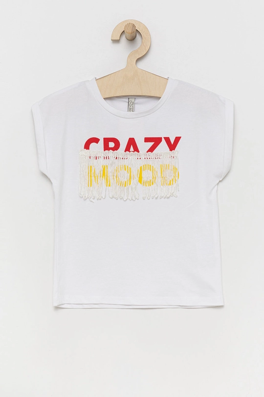 biały Birba&Trybeyond t-shirt dziecięcy Dziewczęcy