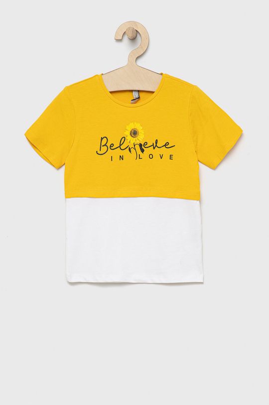 żółty Birba&Trybeyond t-shirt dziecięcy Dziewczęcy