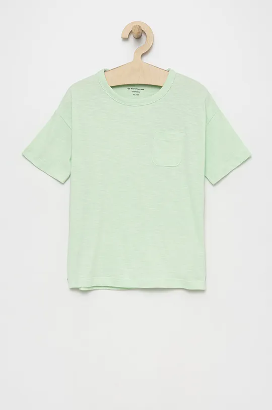 πράσινο Παιδικό βαμβακερό μπλουζάκι Tom Tailor Για κορίτσια