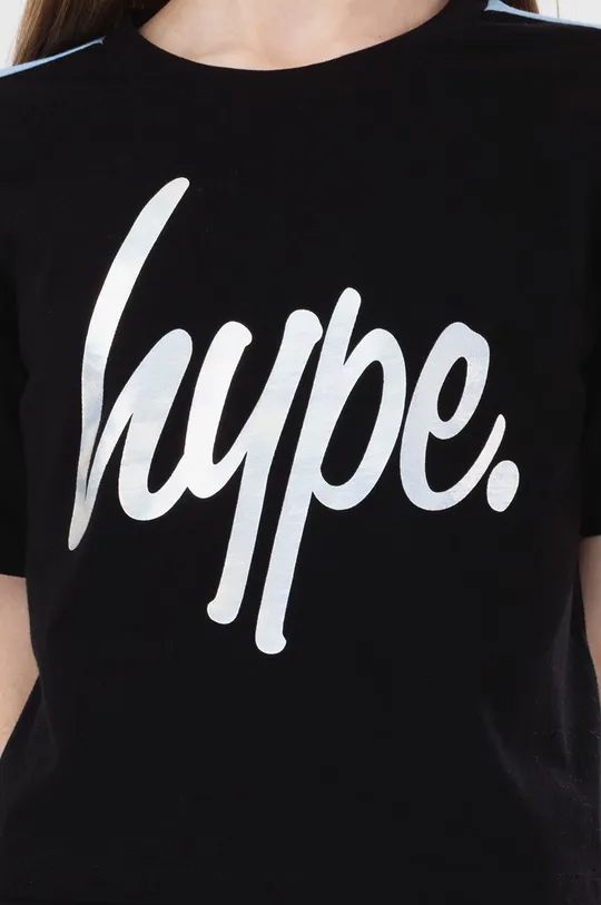 černá Dětské bavlněné tričko Hype