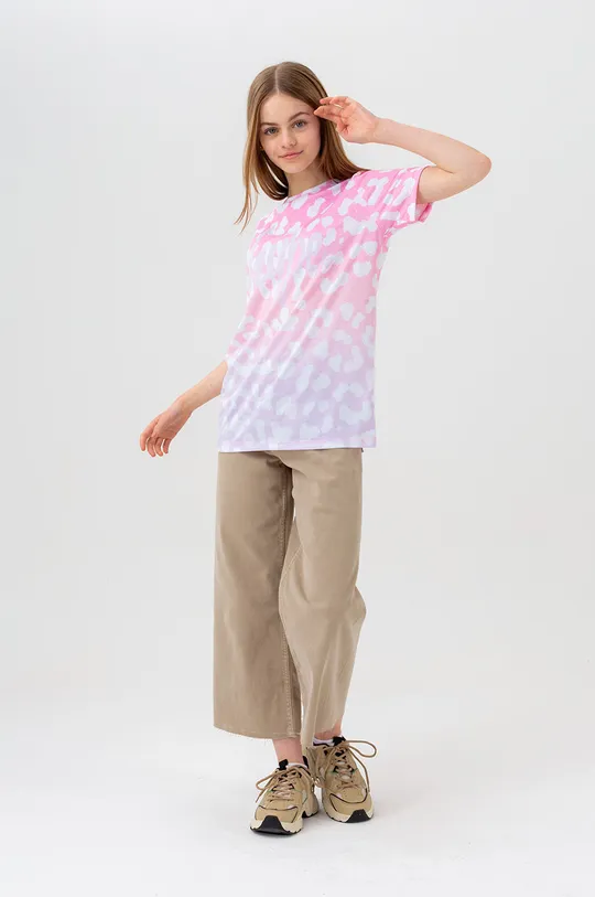 Hype t-shirt dziecięcy różowy