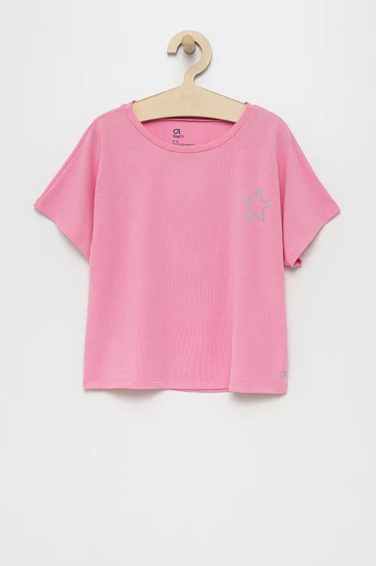 różowy GAP t-shirt dziecięcy Dziewczęcy