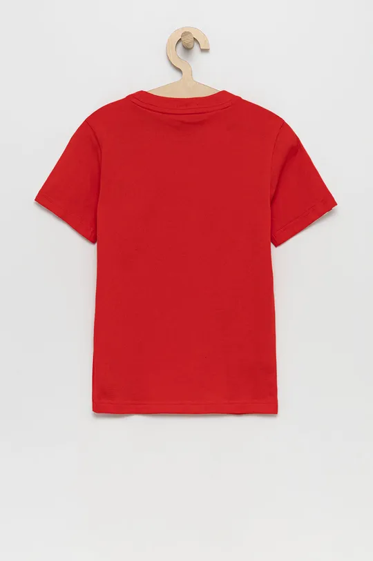 Дитяча бавовняна футболка adidas Performance H65802 червоний