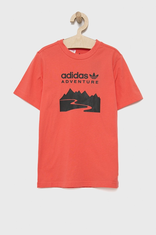 розовый Детская хлопковая футболка adidas Originals HE2058 Детский