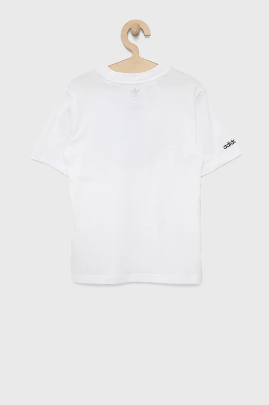 Дитяча бавовняна футболка adidas Originals HE2078 білий