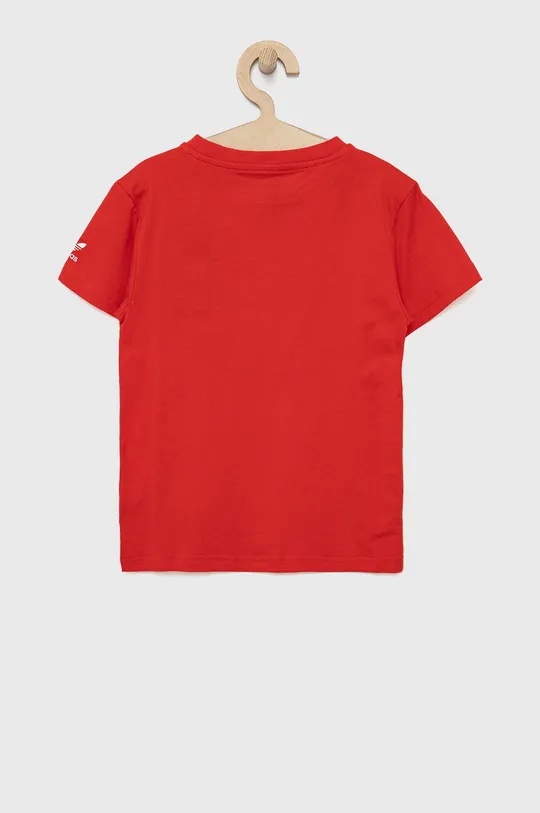 Detské bavlnené tričko adidas Originals HF2132 červená