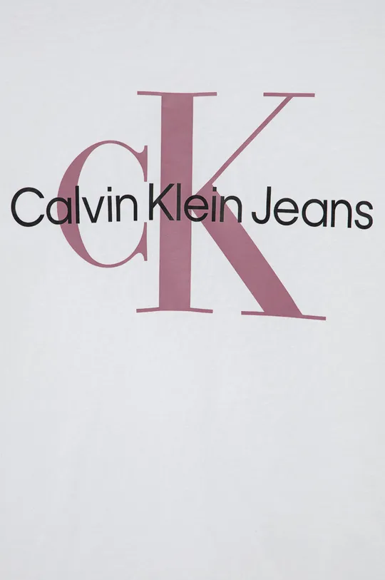 Calvin Klein Jeans T-shirt bawełniany dziecięcy IU0IU00267.PPYY.K 100 % Bawełna