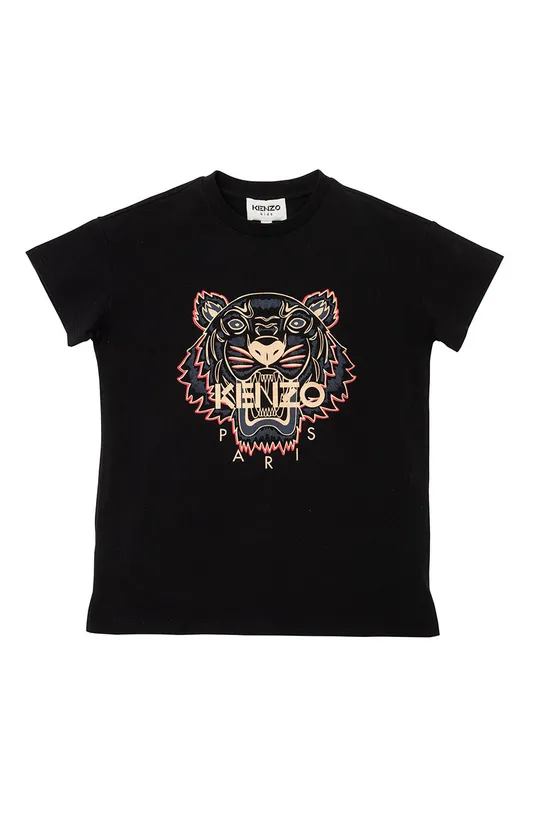 μαύρο Παιδικό βαμβακερό μπλουζάκι Kenzo Kids Παιδικά