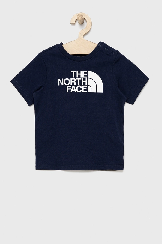 granatowy The North Face t-shirt bawełniany dziecięcy Dziecięcy