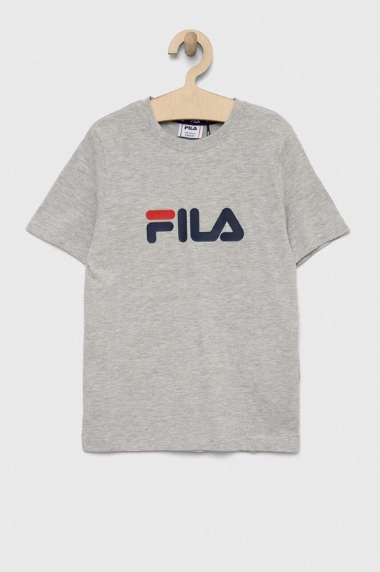 szary Fila t-shirt bawełniany dziecięcy Dziecięcy