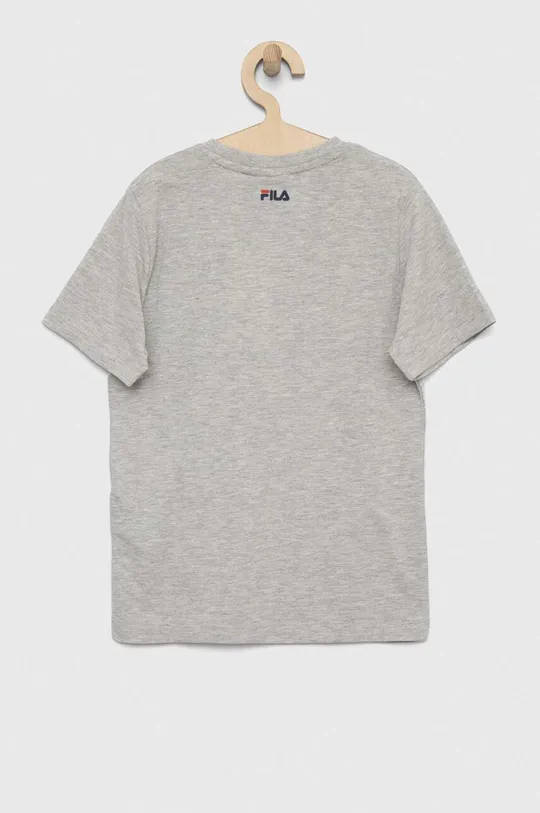 Otroška bombažna kratka majica Fila siva