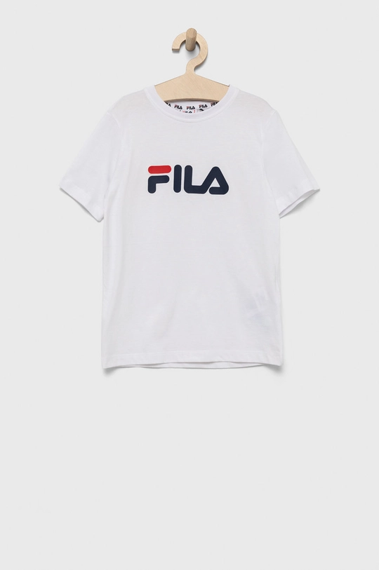 белый Детская хлопковая футболка Fila Детский