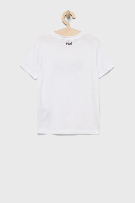 Fila t-shirt bawełniany dziecięcy biały