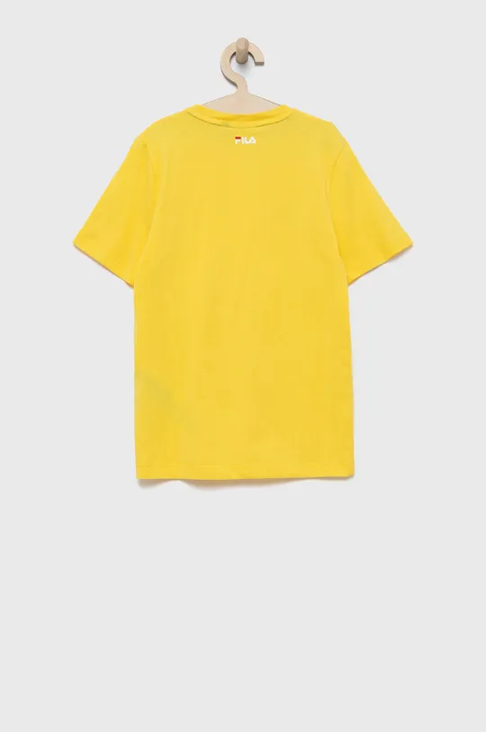Fila t-shirt bawełniany dziecięcy żółty