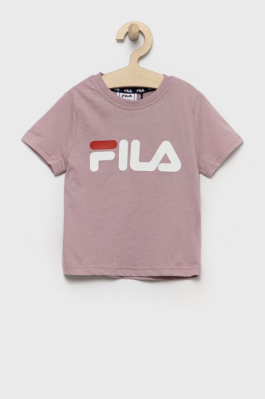 brudny róż Fila t-shirt bawełniany dziecięcy Dziecięcy