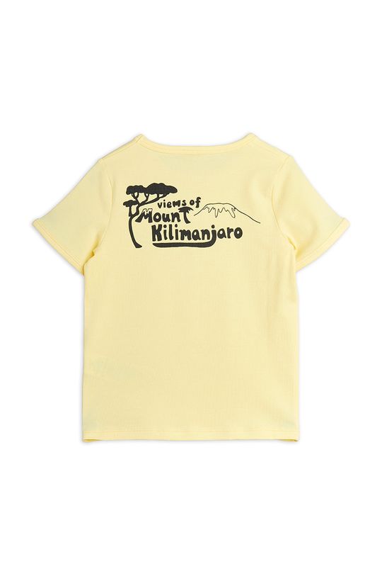 Mini Rodini t-shirt dziecięcy jasny żółty