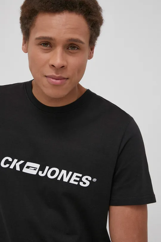 čierna Bavlnené tričko Jack & Jones