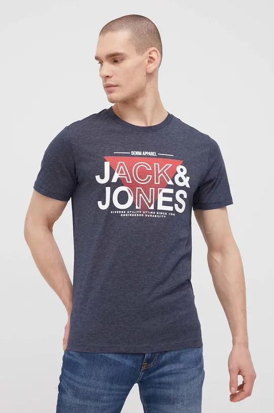 Μπλουζάκι Jack & Jones σκούρο μπλε