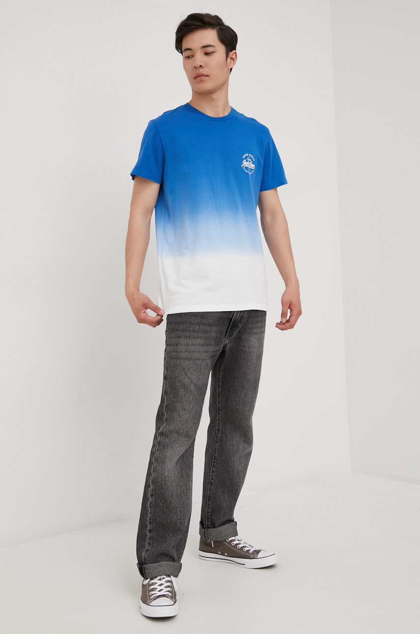 Pamučna majica Jack & Jones plava