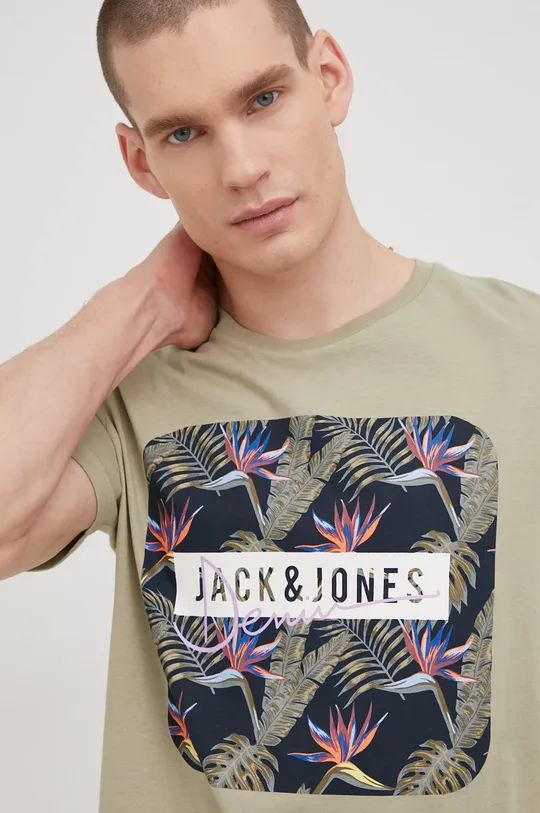 zelená Bavlnené tričko Jack & Jones