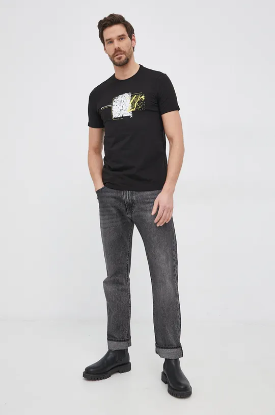 Armani Exchange T-shirt 3LZTFC.ZJE6Z czarny