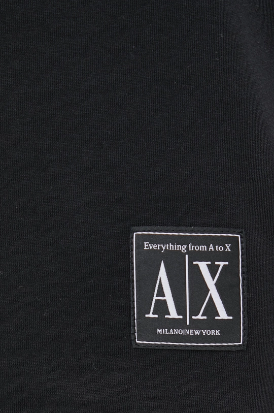 czarny Armani Exchange t-shirt bawełniany 3LZTAA.ZJFCZ