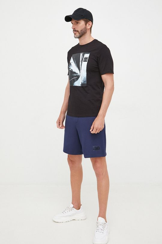 Armani Exchange t-shirt bawełniany 3LZTJD.ZJBVZ czarny