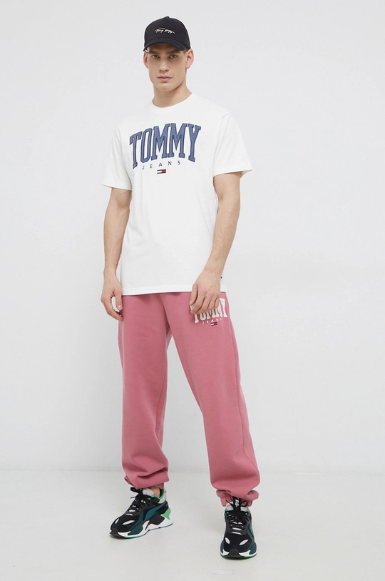 Tommy Jeans T-shirt bawełniany DM0DM12550.PPYY biały