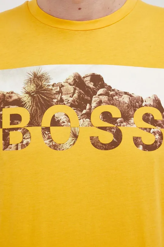 Boss - Bavlnené tričko Boss Casual Pánsky