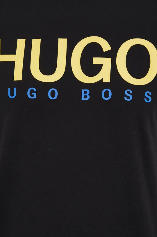 czarny Hugo T-shirt bawełniany 50424999
