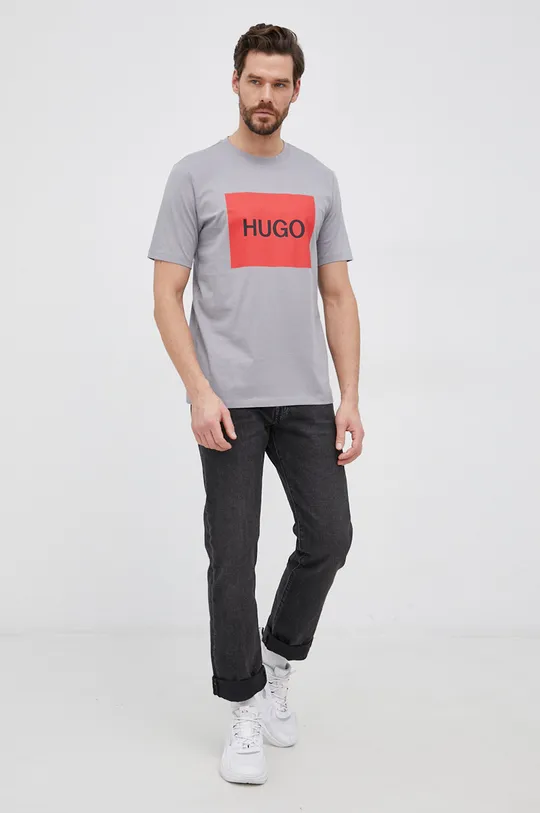 Hugo T-shirt 50463322 szary