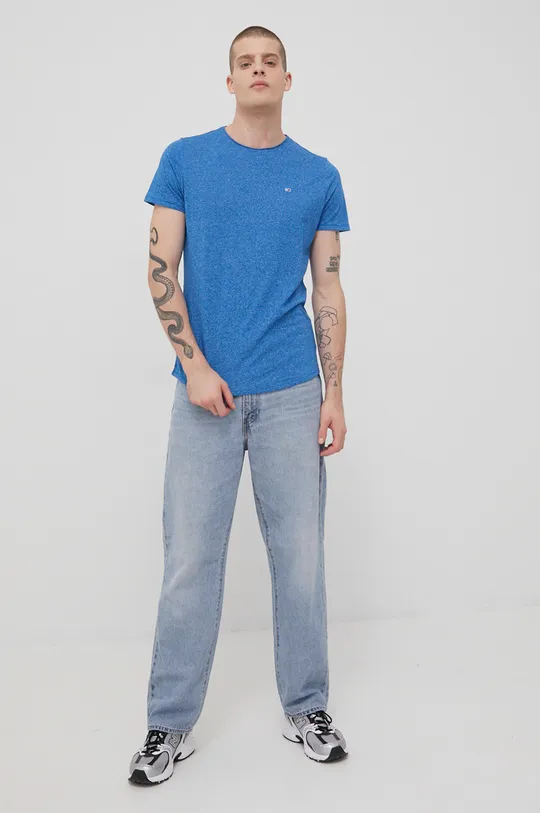 Tommy Jeans - T-shirt DM0DM09586.PPYY niebieski