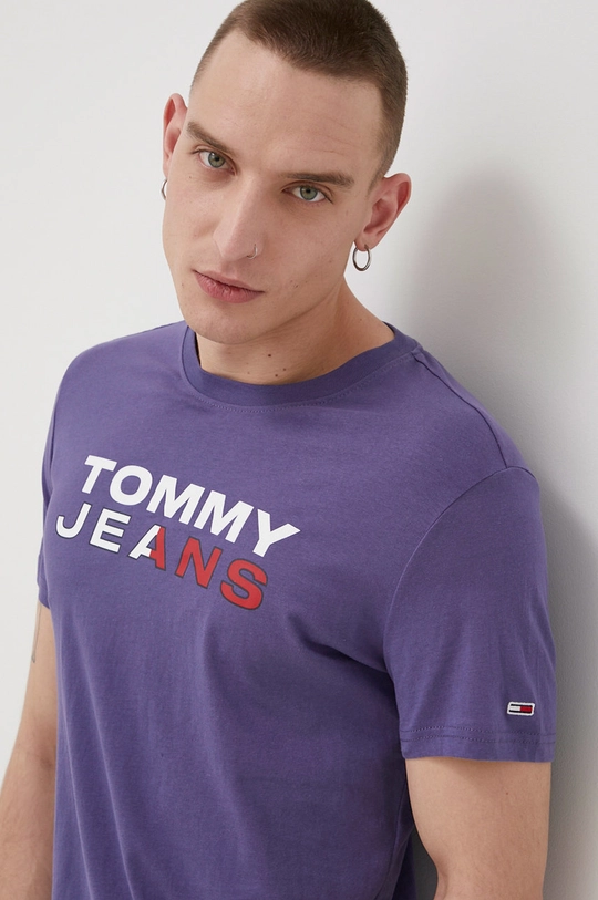 Tommy Jeans - Βαμβακερό μπλουζάκι  100% Βαμβάκι