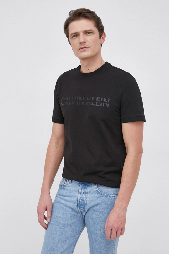 czarny Calvin Klein - T-shirt Męski