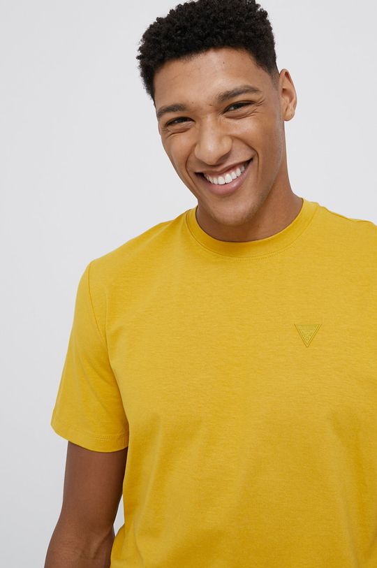 żółty Guess T-shirt Męski