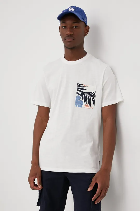 Only & Sons t-shirt bawełniany biały