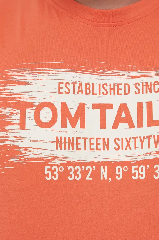 Βαμβακερό μπλουζάκι Tom Tailor Ανδρικά