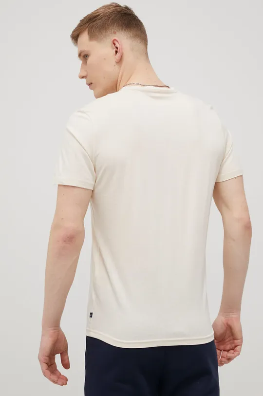 Tom Tailor t-shirt bawełniany beżowy