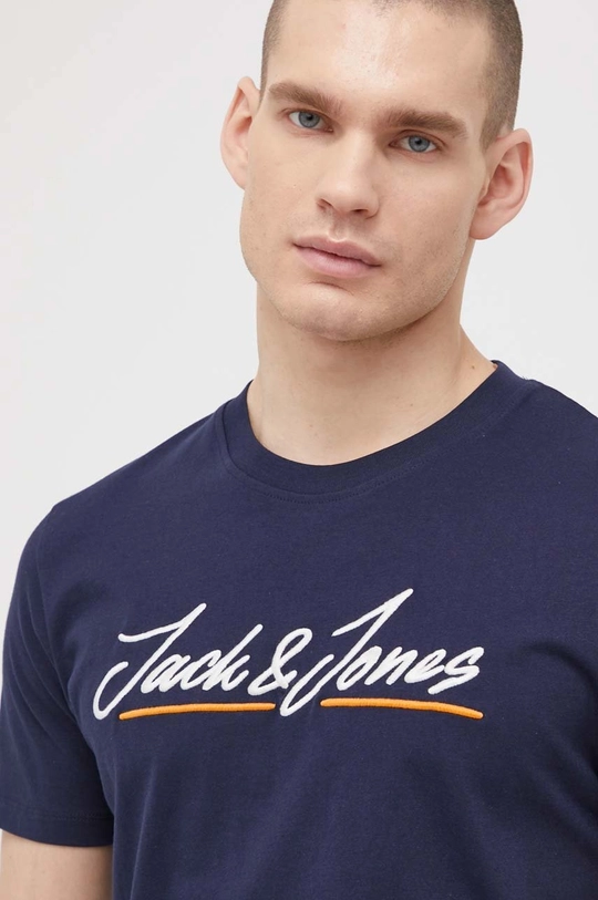 Βαμβακερό μπλουζάκι Jack & Jones Ανδρικά