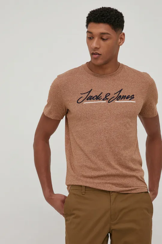 καφέ Μπλουζάκι Jack & Jones