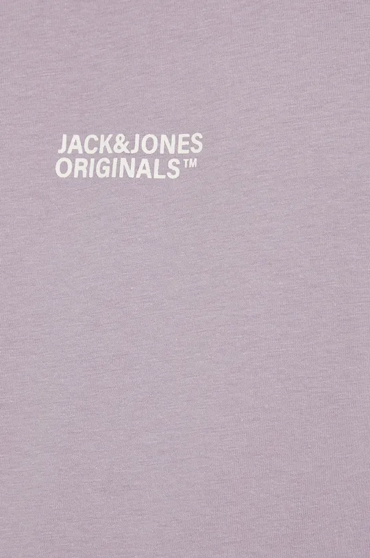 μωβ Βαμβακερό μπλουζάκι Jack & Jones
